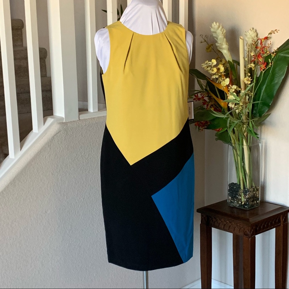 Nine West Sleeveless Color Block Dress
